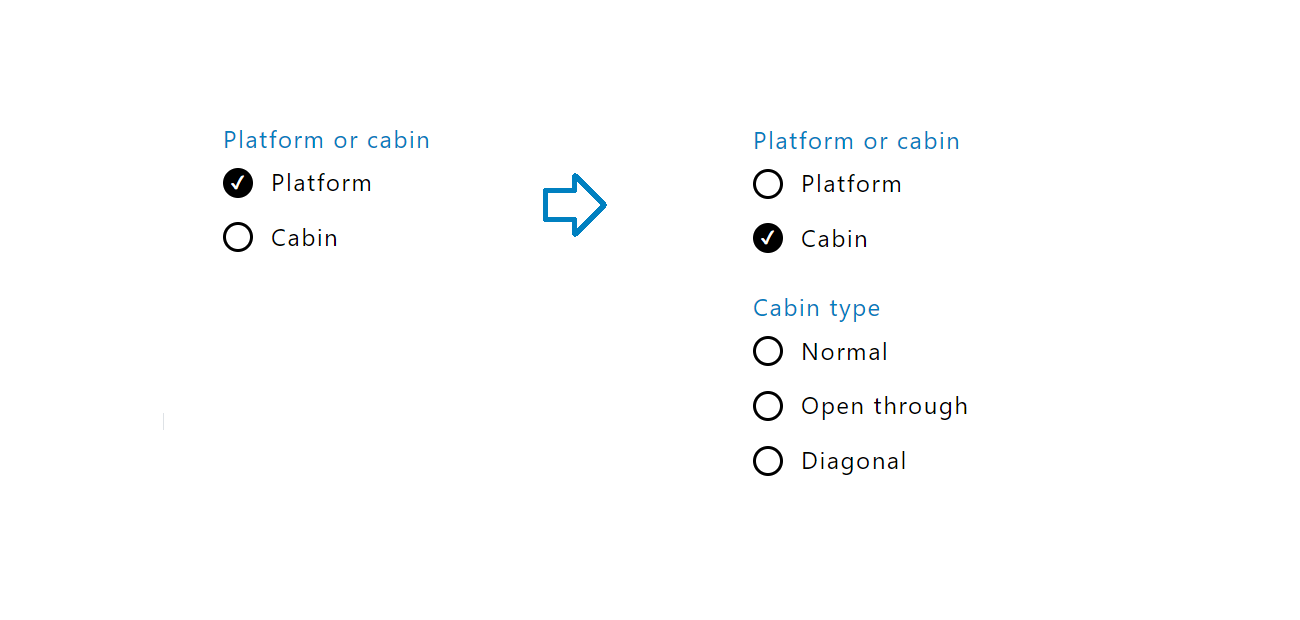 Rules can be setup in Combinum CPQ so that questions only are asked when they are relevant.